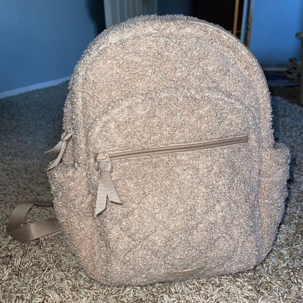 Vera Bradley teddy/floral mini backpack.